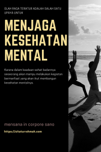 Olah Raga menjaga Kesehatan Mental