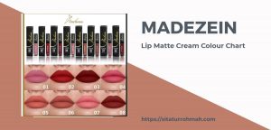 Madezein Lip Matte Cream_Colour chart