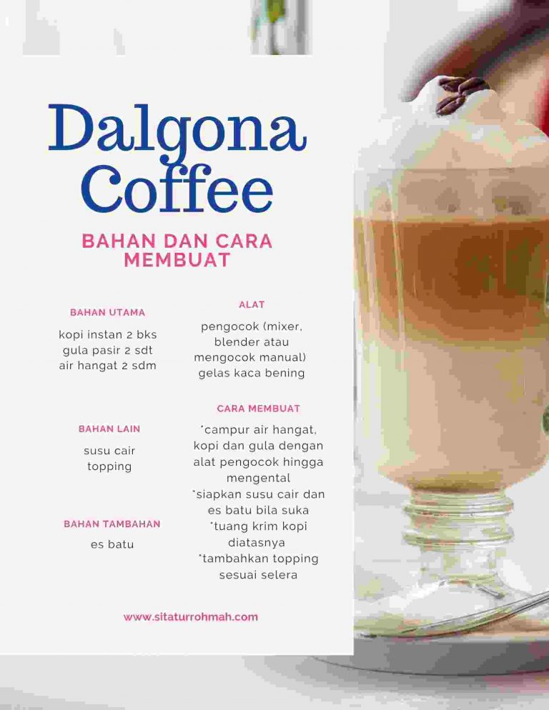 Membuat Dalgona Susu Bendera Cara Membuat Dalgona Coffee