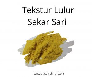 Tekstur Lulur Sekar Sari