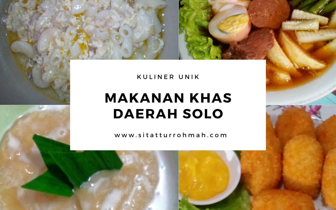 makanan khas daerah Solo