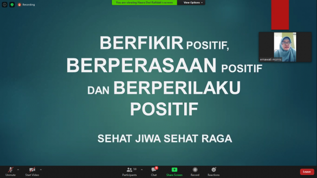 berpikir positif sebagai antisipasi kebosanan belajar daring