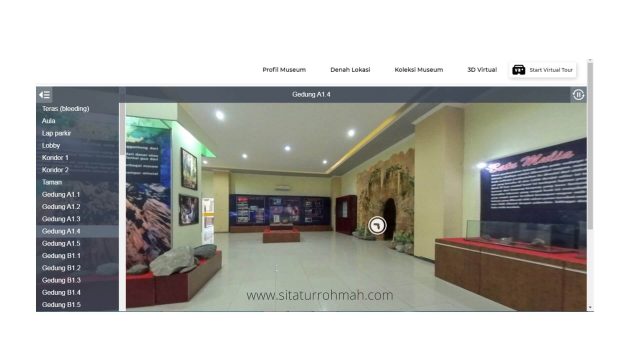 virtual tour ke musem-ruang pamer