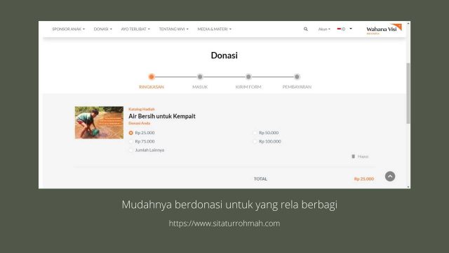 donasi bisa pilih sendiri