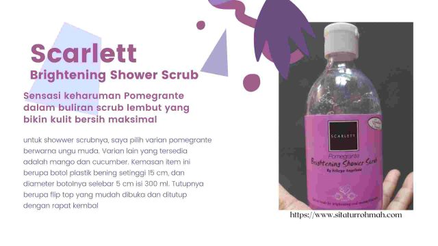 scarlett bodycare shower scrub