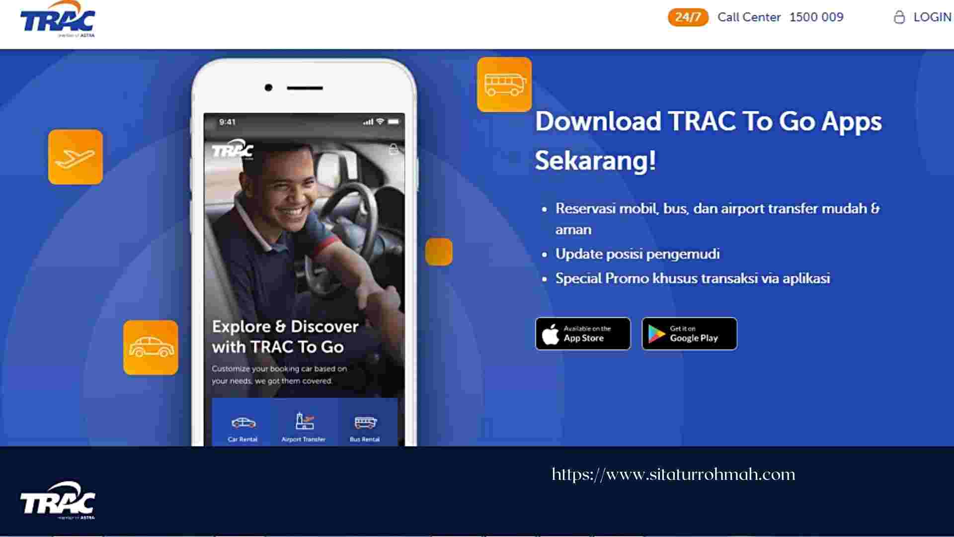 rental mobil perusahaan dengan Trac To Go