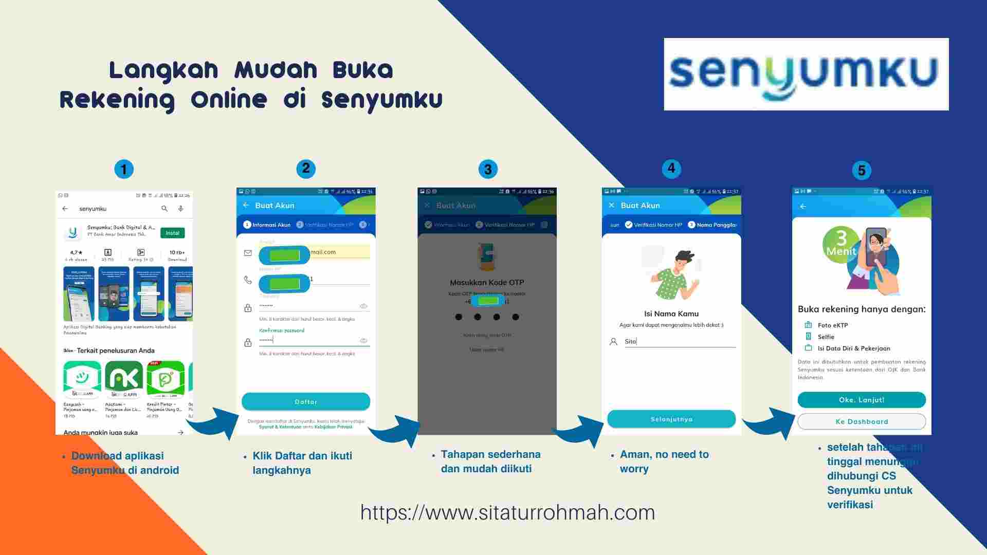 cara buka rekening online senyumku