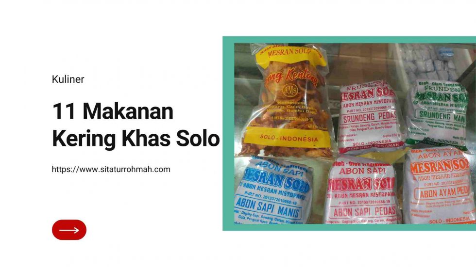 Makanan Kering Khas Solo