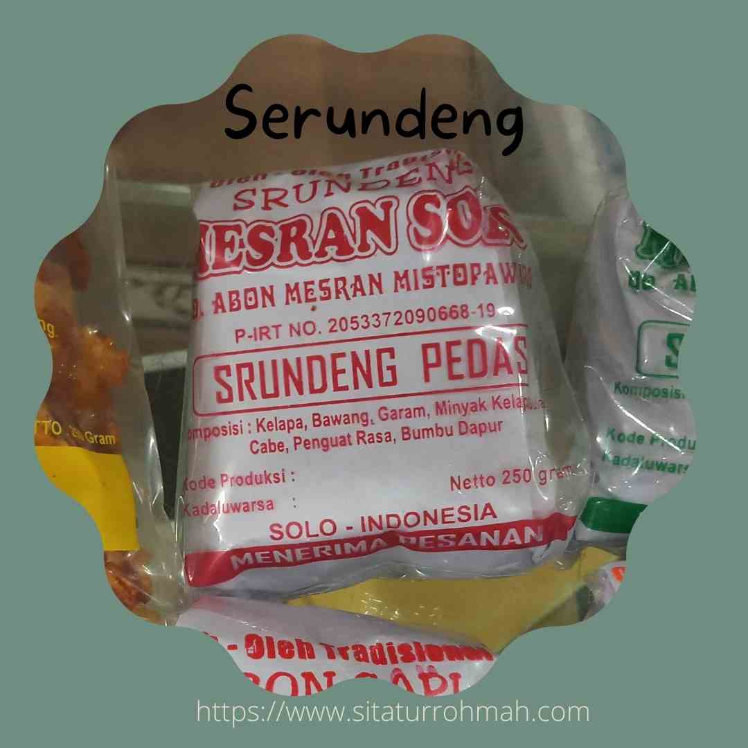 Makanan Kerting khas solo serundeng