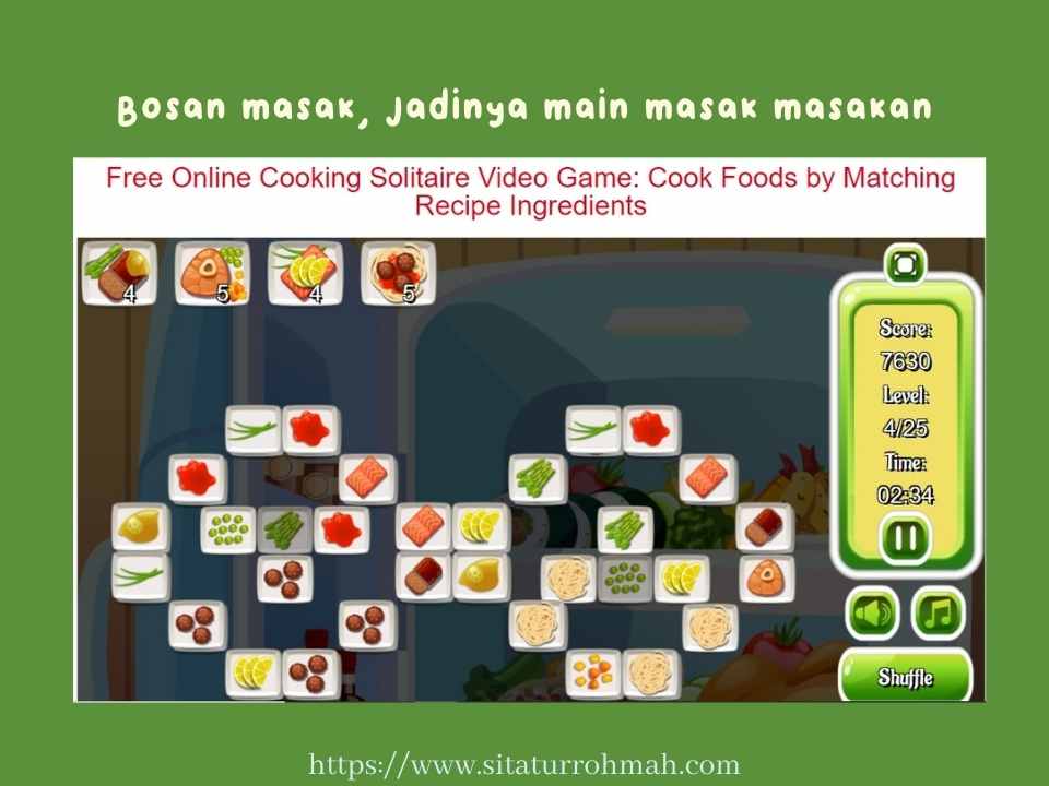 game solitaire cooking