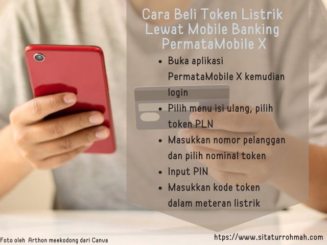 cara beli token listrik dengan PermataMobile X