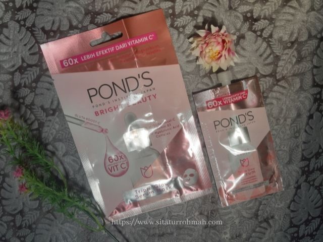 Ponds Bright Beauty Triple Glow Serum Mask