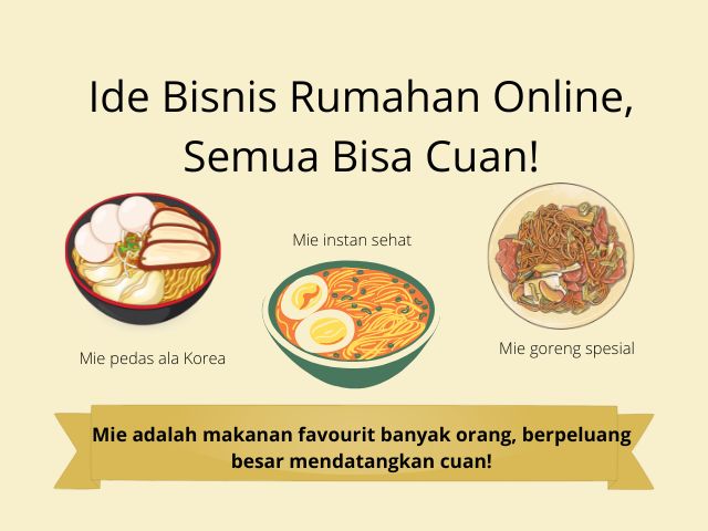 ide bisnis rumahan online mie