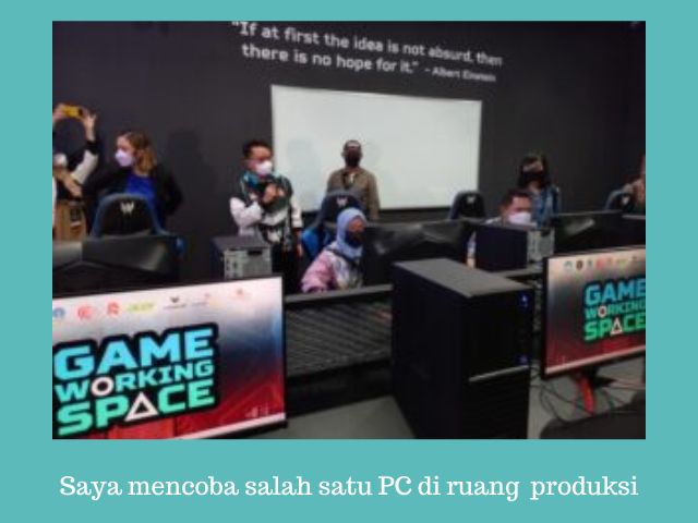 game working space mencoba PC produksi